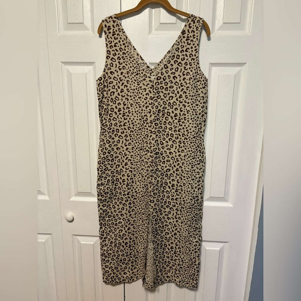 Lou & Grey Leopard Print Dress - Black and Tan